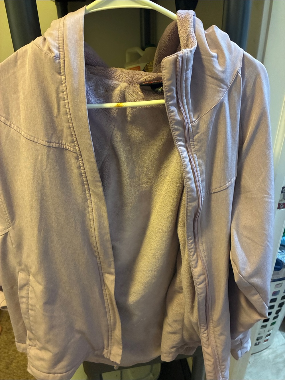 Kirkland Signature Lavender Hooded Teddy Jacket